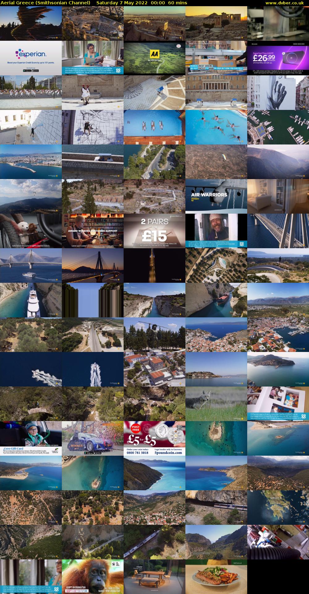 Aerial Greece (Smithsonian Channel) Saturday 7 May 2022 00:00 - 01:00