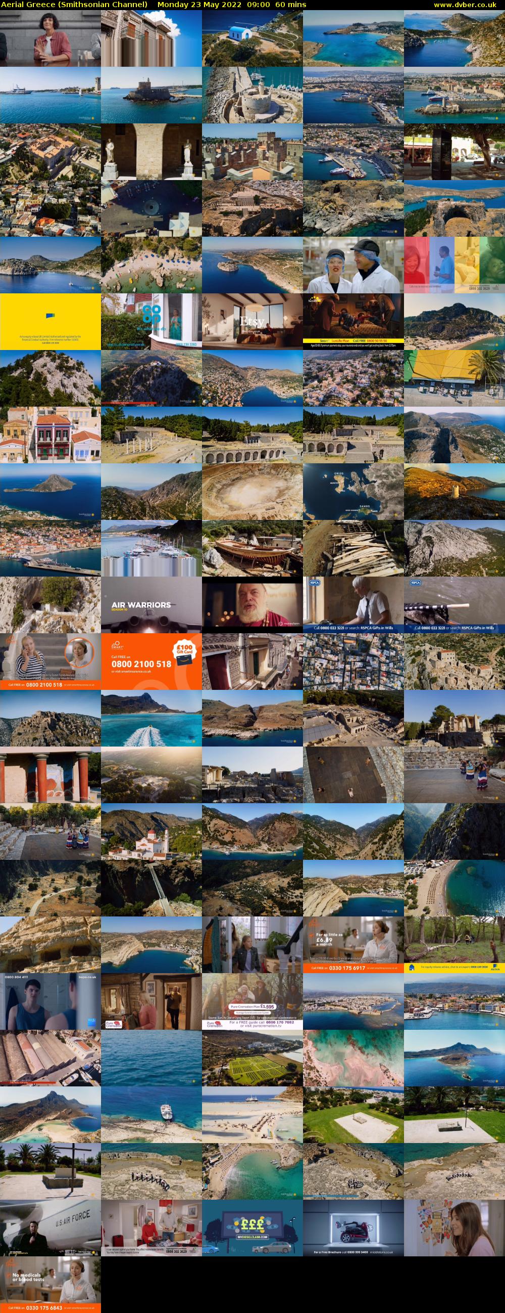 Aerial Greece (Smithsonian Channel) Monday 23 May 2022 09:00 - 10:00