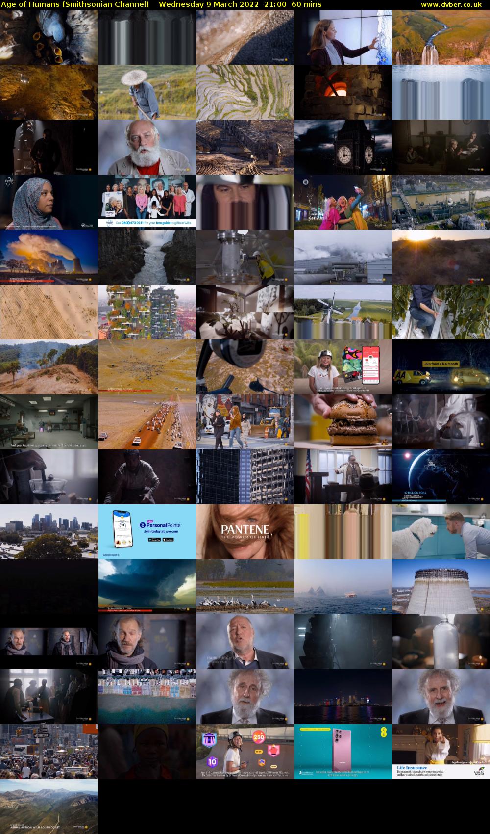 Age of Humans (Smithsonian Channel) Wednesday 9 March 2022 21:00 - 22:00