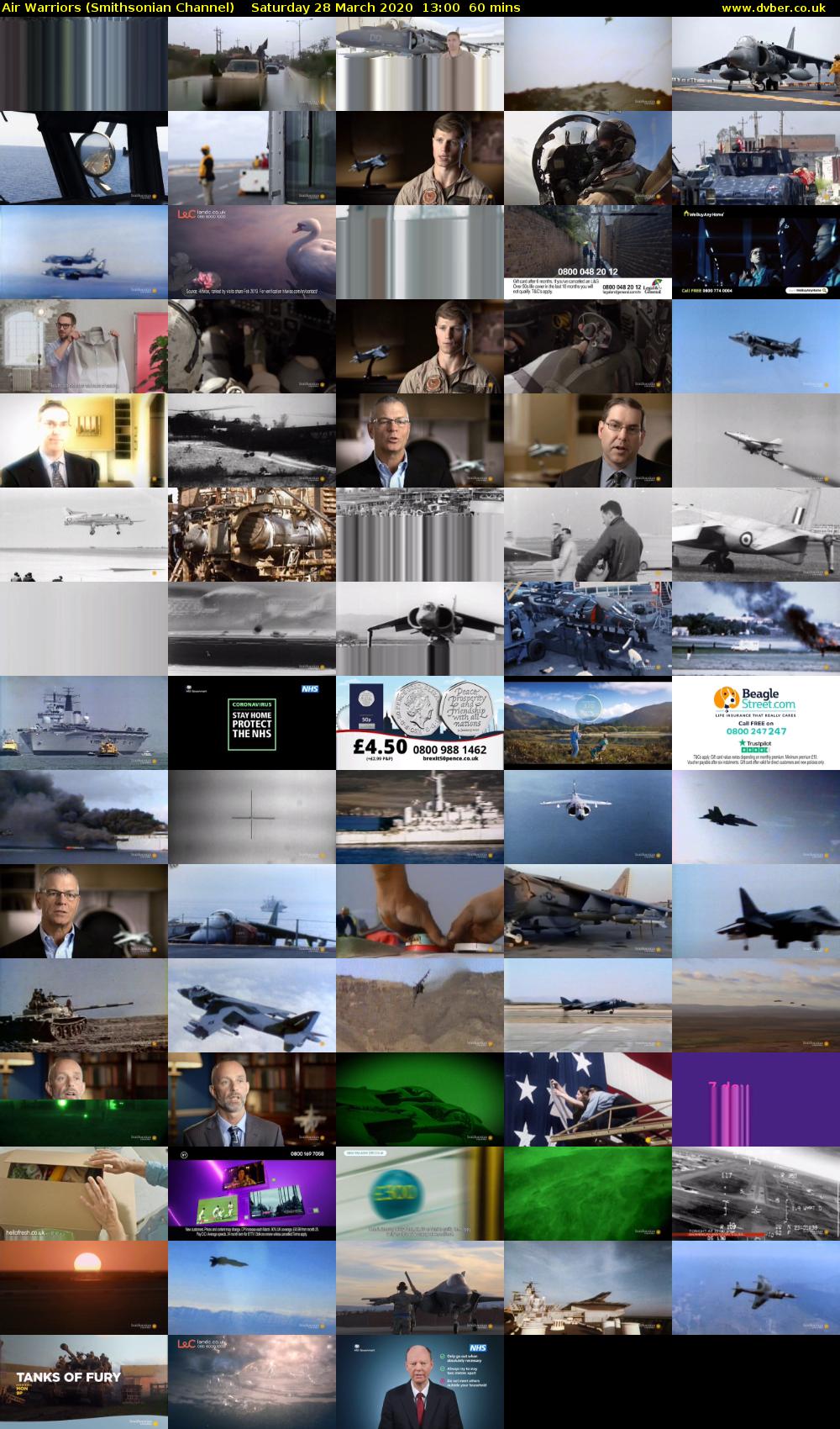 Air Warriors (Smithsonian Channel) Saturday 28 March 2020 13:00 - 14:00