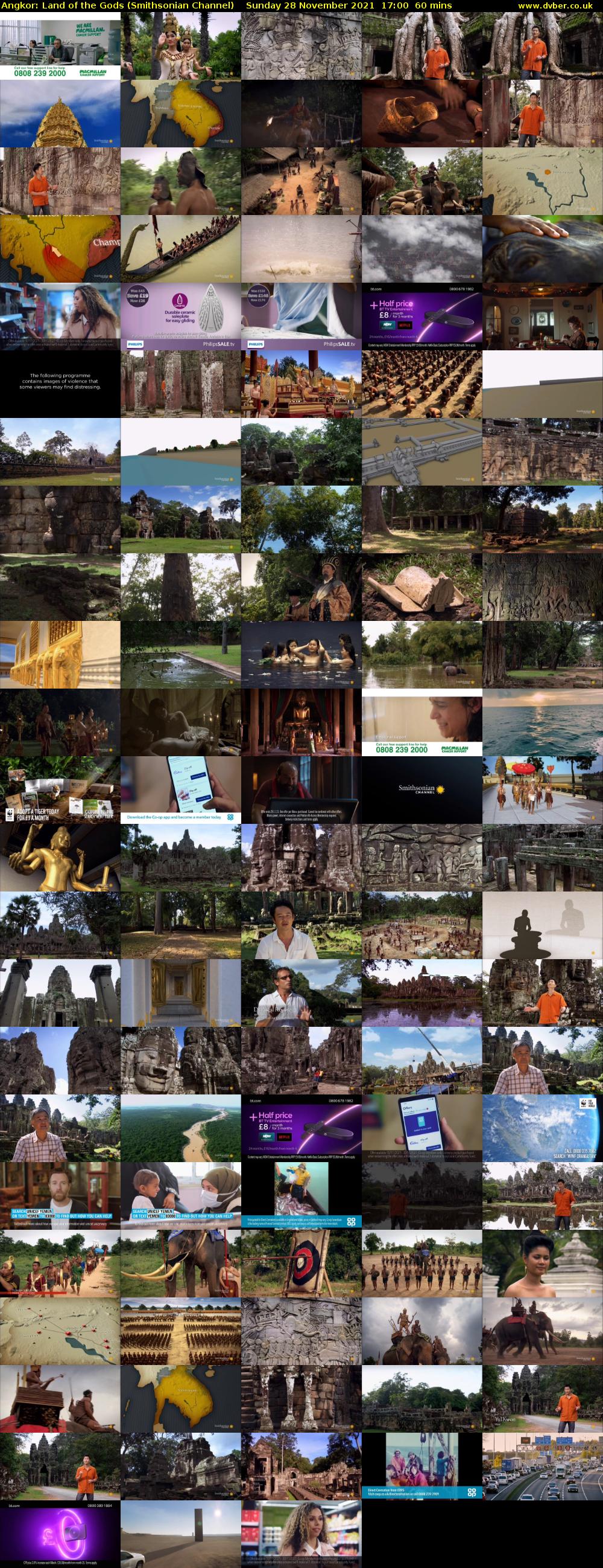 Angkor: Land of the Gods (Smithsonian Channel) Sunday 28 November 2021 17:00 - 18:00