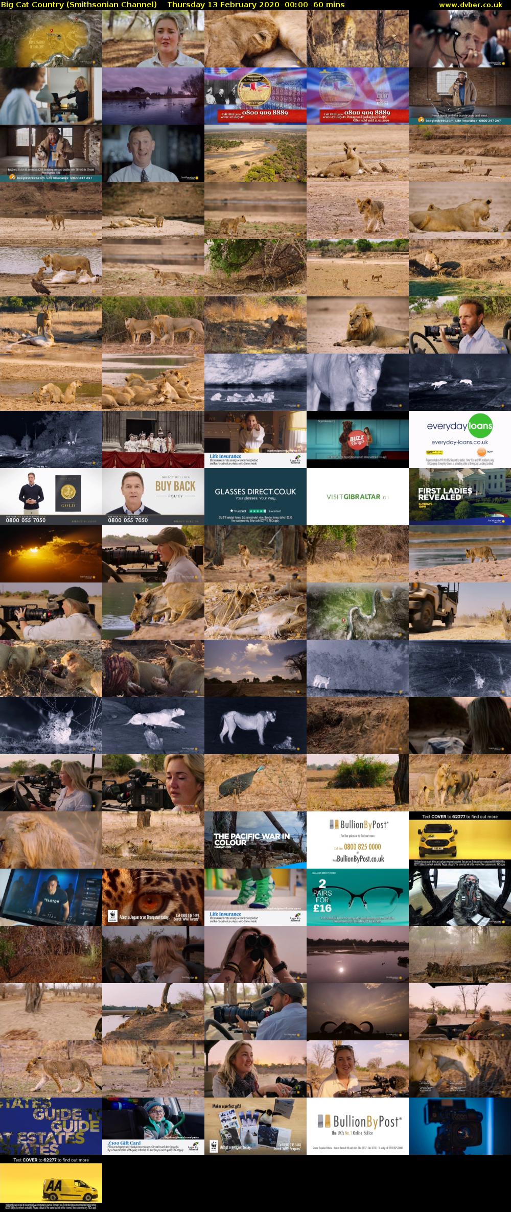 Big Cat Country (Smithsonian Channel) Thursday 13 February 2020 00:00 - 01:00