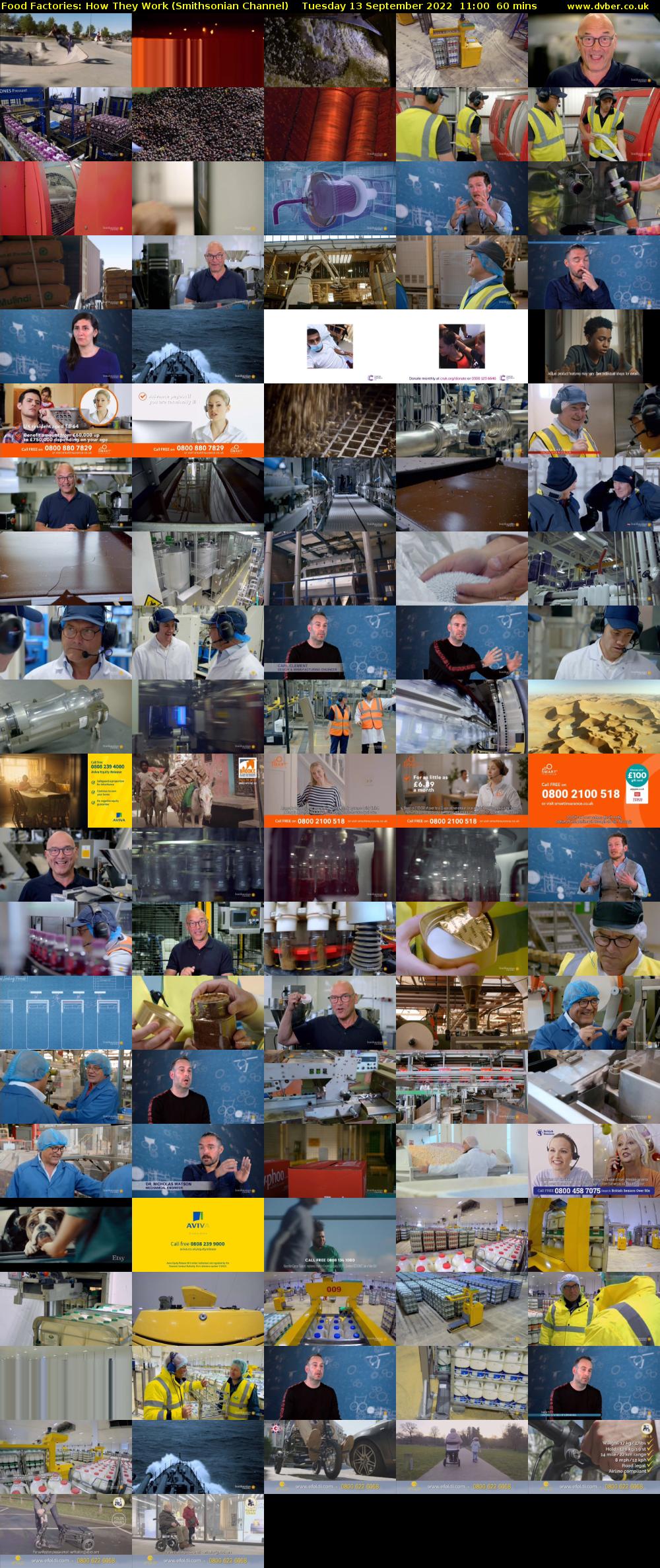 Food Factories: How They Work (Smithsonian Channel) Tuesday 13 September 2022 11:00 - 12:00