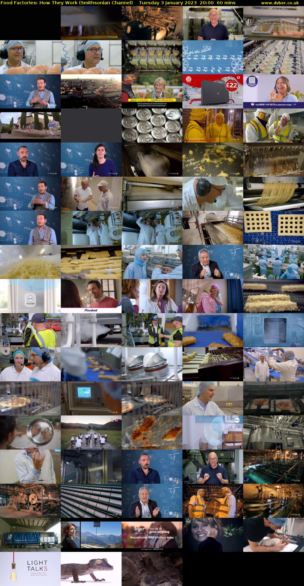 Food Factories: How They Work (Smithsonian Channel) Tuesday 3 January 2023 20:00 - 21:00