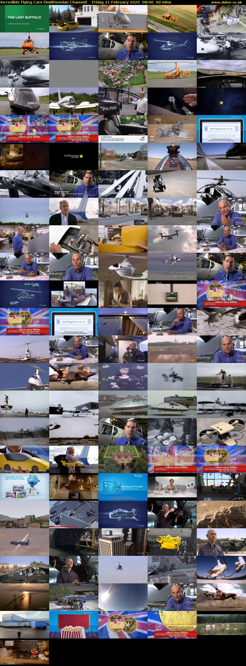 Incredible Flying Cars (Smithsonian Channel) Friday 21 February 2020 08:00 - 09:00