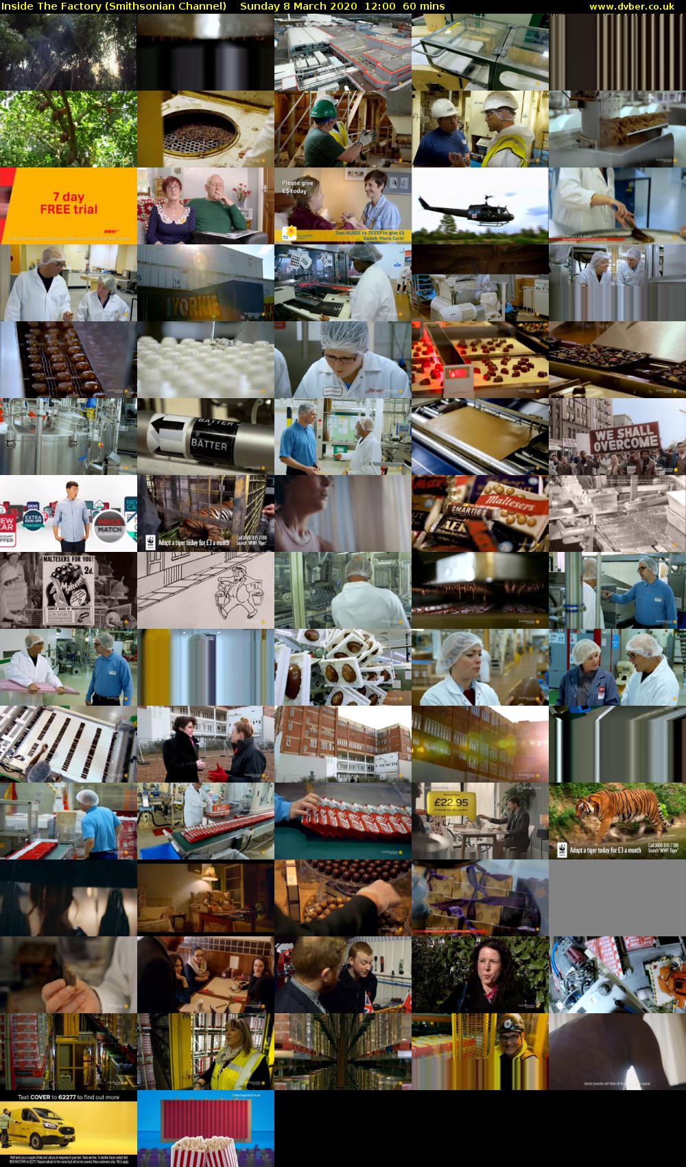 Inside The Factory (Smithsonian Channel) Sunday 8 March 2020 12:00 - 13:00