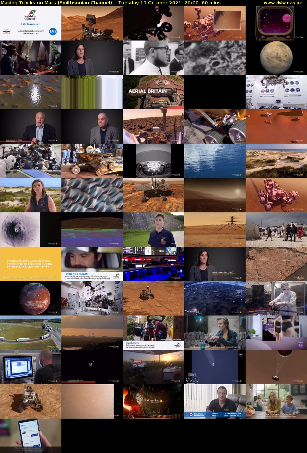 Making Tracks on Mars (Smithsonian Channel) Tuesday 19 October 2021 20:00 - 21:00