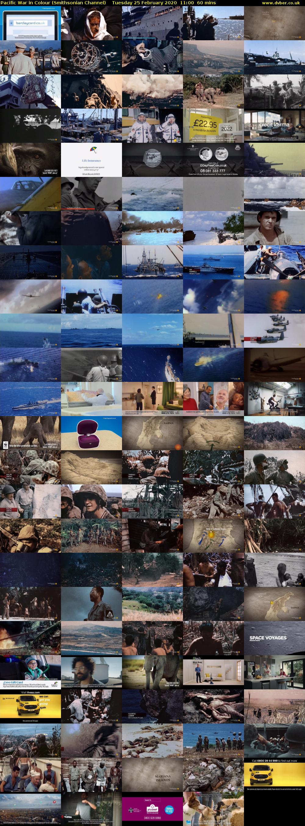 Pacific War in Colour (Smithsonian Channel) Tuesday 25 February 2020 11:00 - 12:00