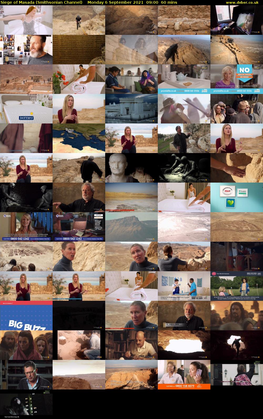 Siege of Masada (Smithsonian Channel) Monday 6 September 2021 10:00 - 11:00