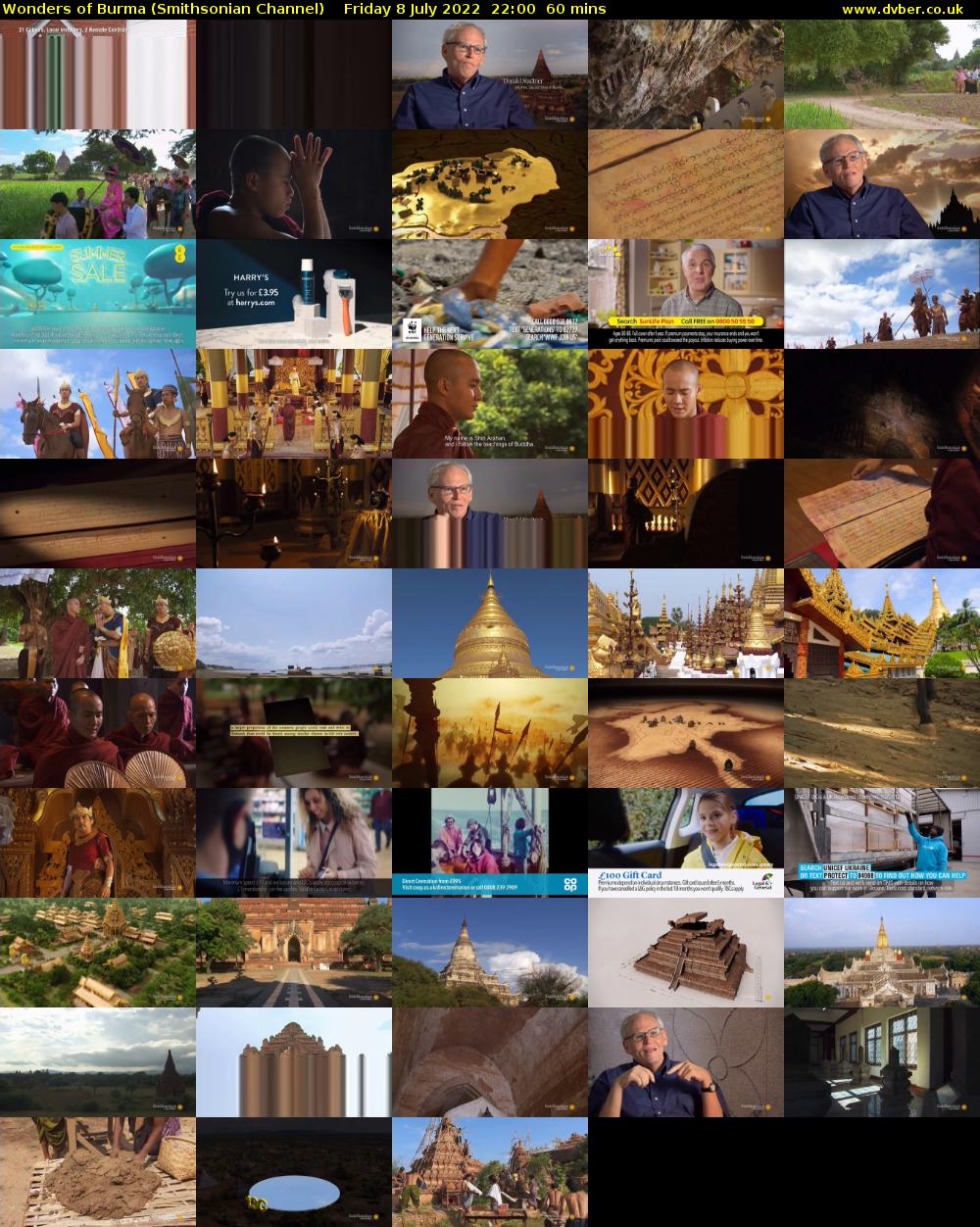 Wonders of Burma (Smithsonian Channel) Friday 8 July 2022 22:00 - 23:00