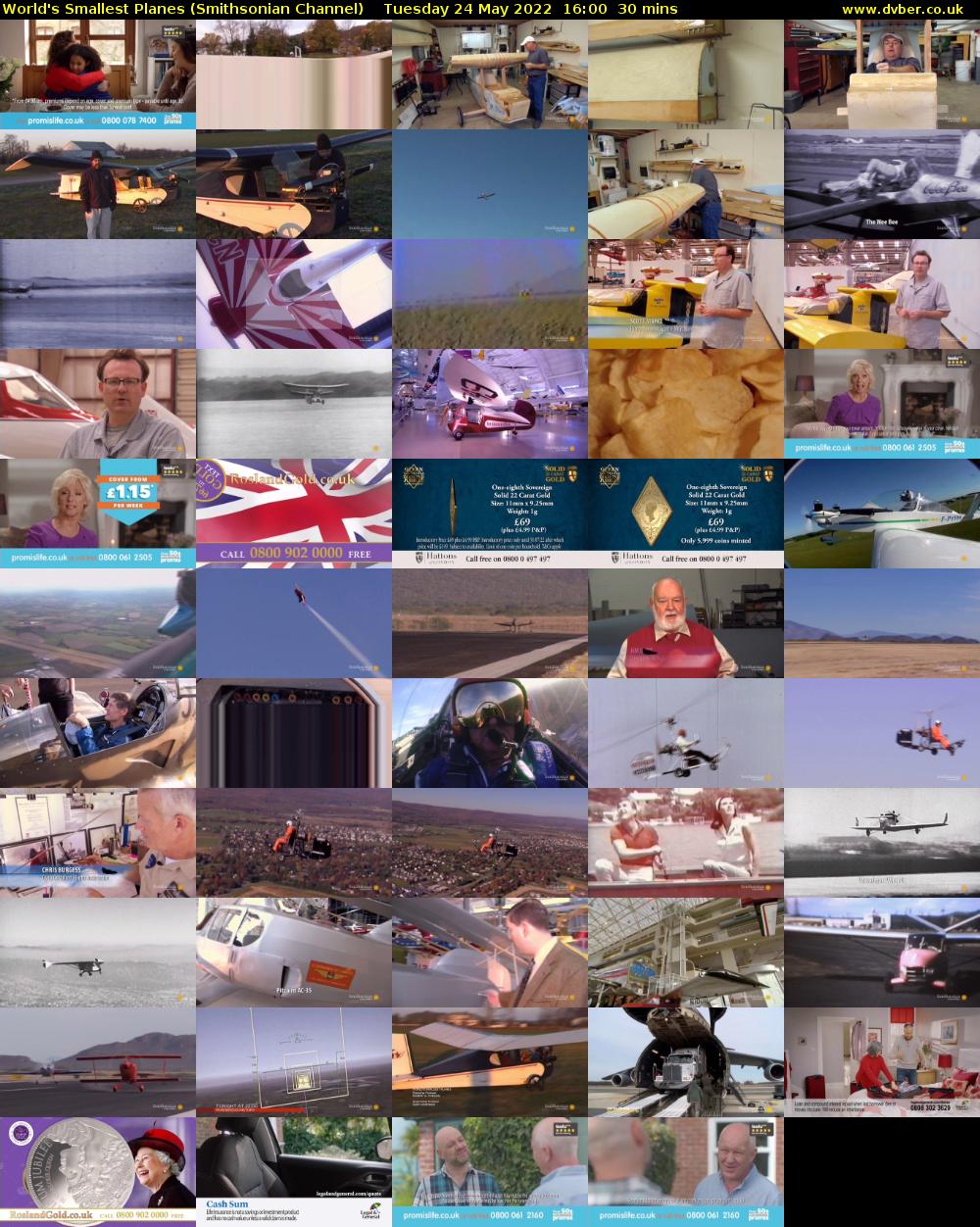 World's Smallest Planes (Smithsonian Channel) Tuesday 24 May 2022 16:00 - 16:30