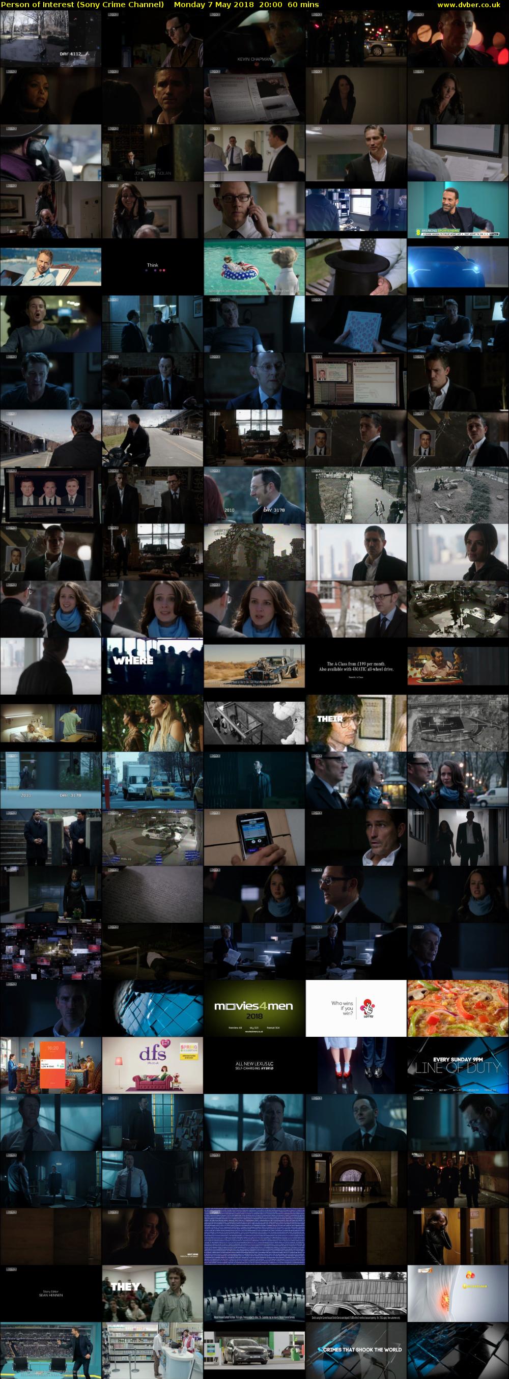 Person of Interest (Sony Crime Channel) Monday 7 May 2018 20:00 - 21:00