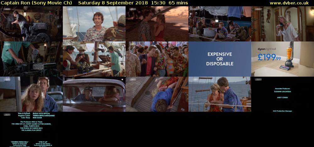 Captain Ron (Sony Movie Ch) Saturday 8 September 2018 15:30 - 16:35