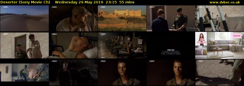 Deserter (Sony Movie Ch) Wednesday 29 May 2019 23:15 - 00:10