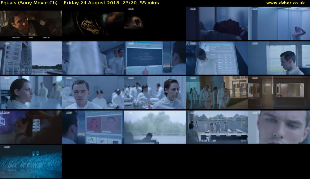 Equals (Sony Movie Ch) Friday 24 August 2018 23:20 - 00:15