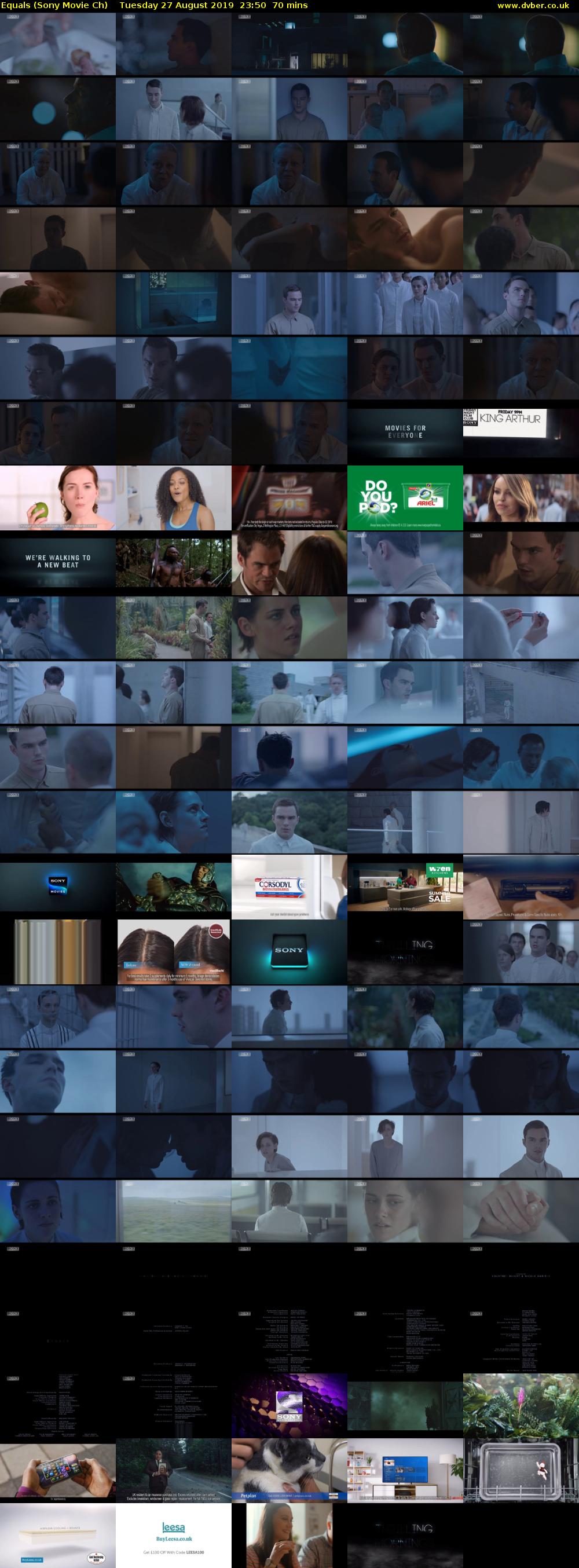 Equals (Sony Movie Ch) Tuesday 27 August 2019 23:50 - 01:00