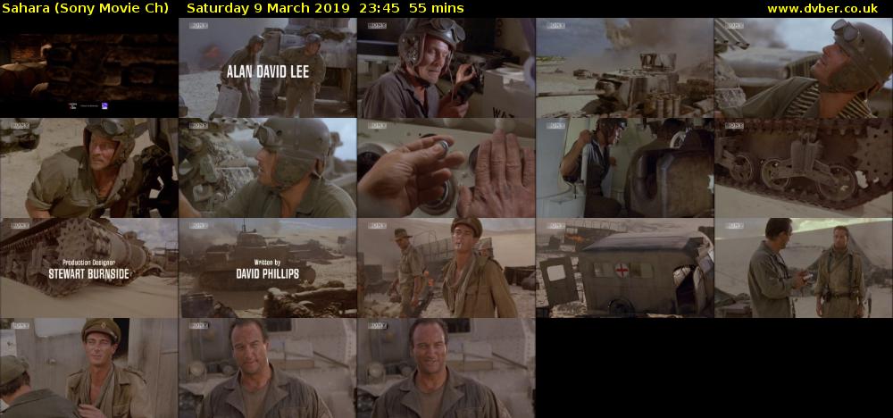 Sahara (Sony Movie Ch) Saturday 9 March 2019 23:45 - 00:40