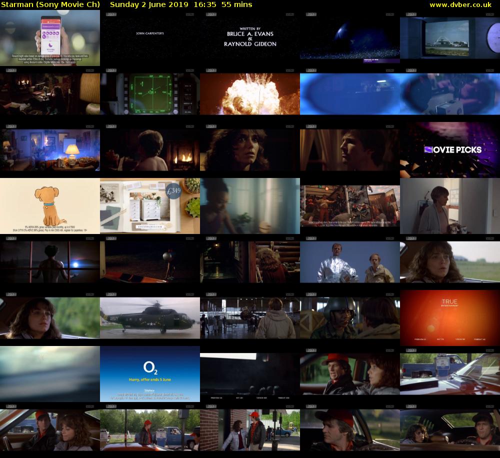 Starman (Sony Movie Ch) Sunday 2 June 2019 16:35 - 17:30