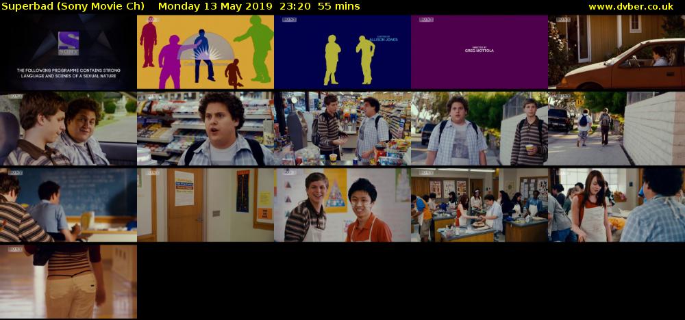 Superbad (Sony Movie Ch) Monday 13 May 2019 23:20 - 00:15
