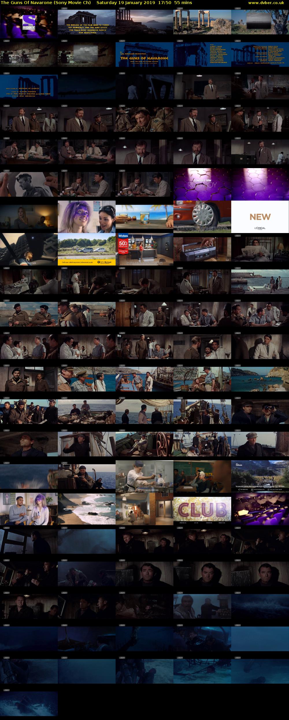 The Guns Of Navarone (Sony Movie Ch) Saturday 19 January 2019 17:50 - 18:45