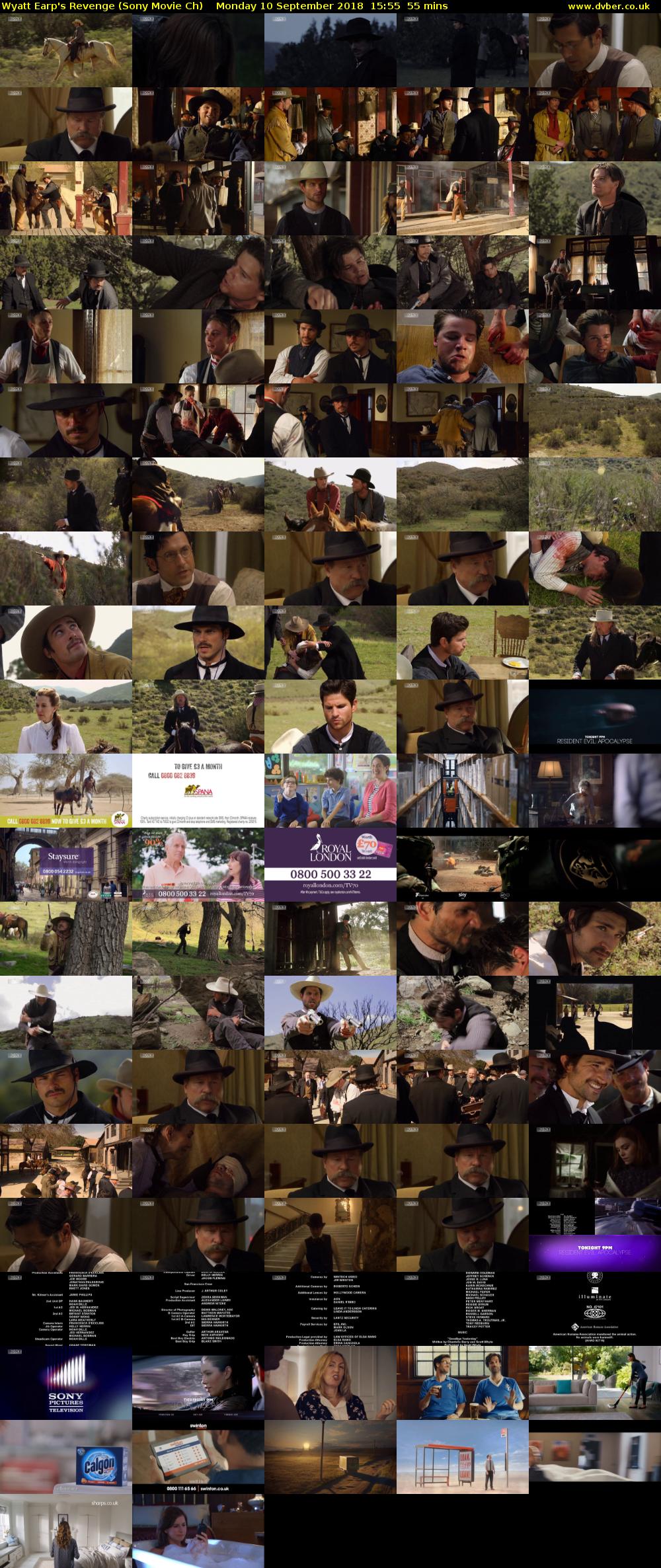 Wyatt Earp's Revenge (Sony Movie Ch) Monday 10 September 2018 15:55 - 16:50