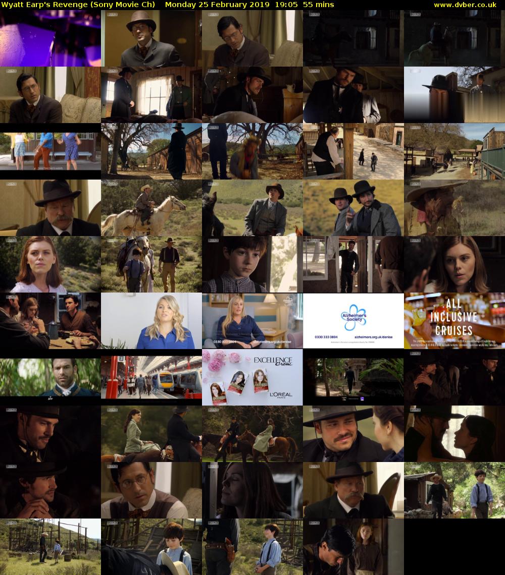 Wyatt Earp's Revenge (Sony Movie Ch) Monday 25 February 2019 19:05 - 20:00