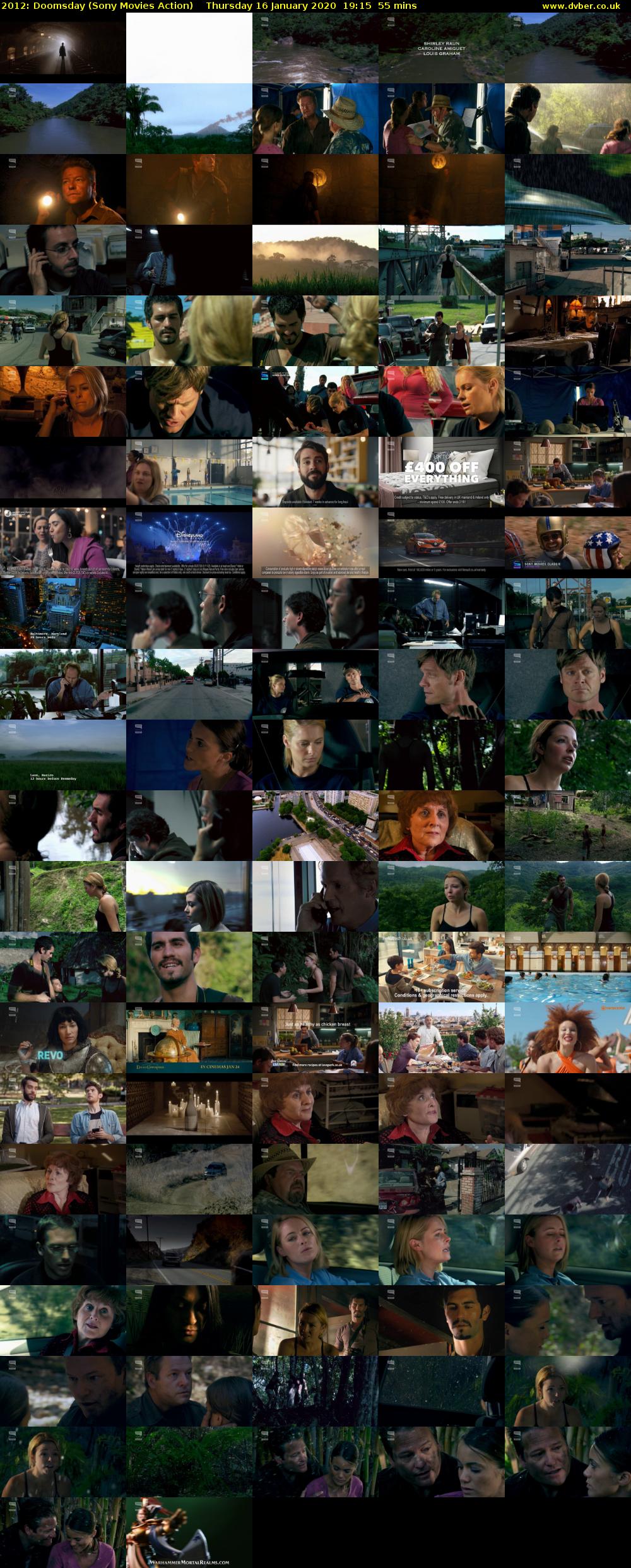 2012: Doomsday (Sony Movies Action) Thursday 16 January 2020 19:15 - 20:10