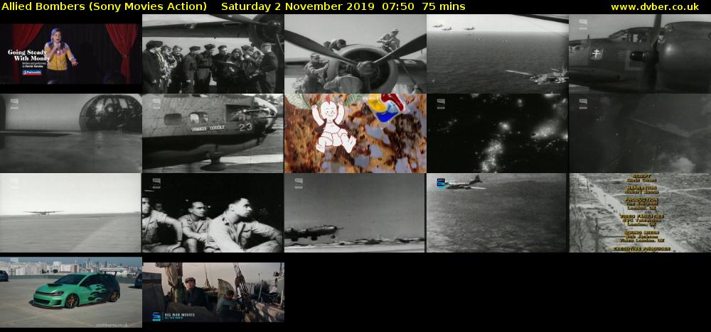 Allied Bombers (Sony Movies Action) Saturday 2 November 2019 07:50 - 09:05