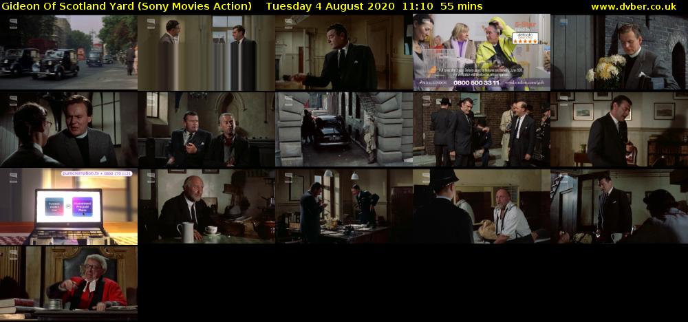 Gideon Of Scotland Yard (Sony Movies Action) Tuesday 4 August 2020 11:10 - 12:05