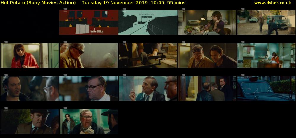Hot Potato (Sony Movies Action) Tuesday 19 November 2019 10:05 - 11:00