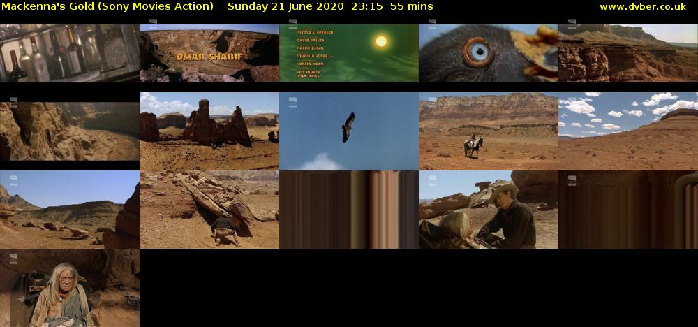 Mackenna's Gold (Sony Movies Action) Sunday 21 June 2020 23:15 - 00:10