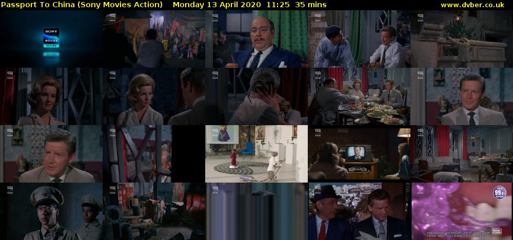 Passport To China (Sony Movies Action) Monday 13 April 2020 11:25 - 12:00