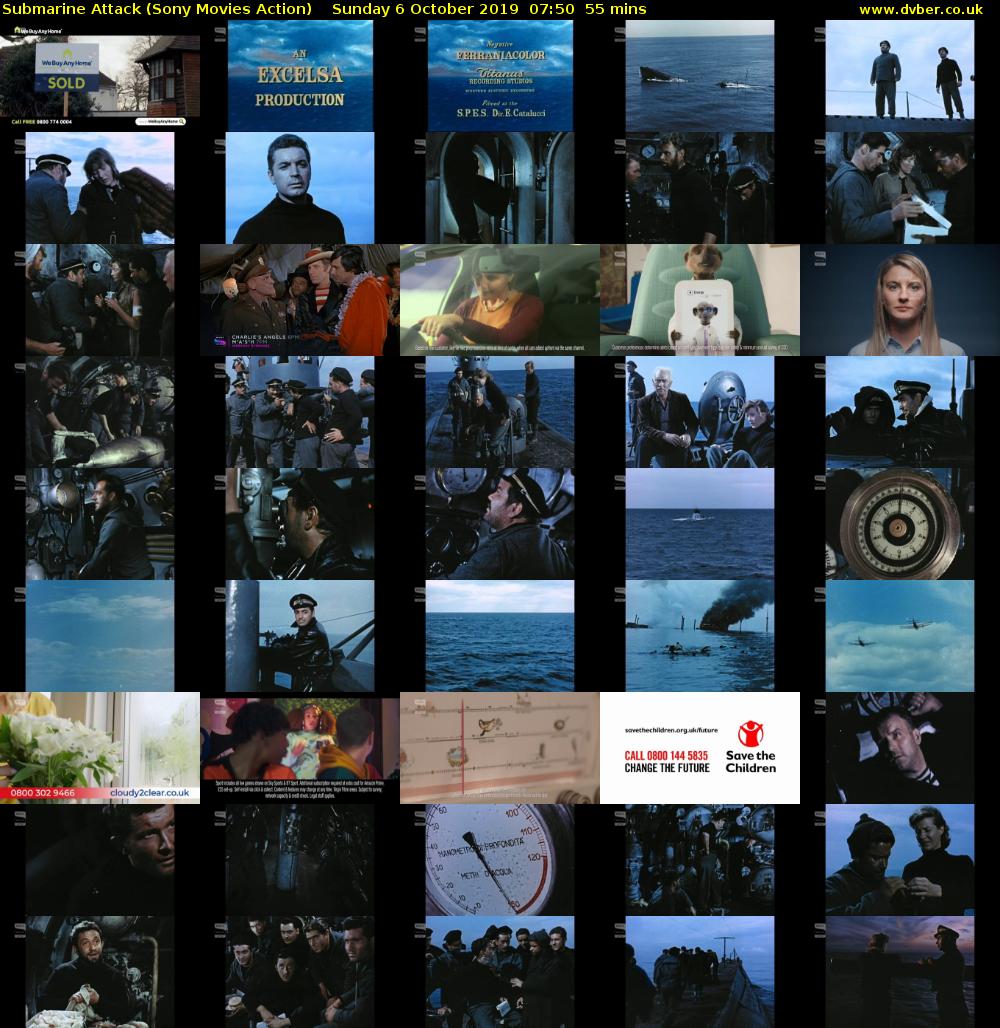 Submarine Attack (Sony Movies Action) Sunday 6 October 2019 07:50 - 08:45