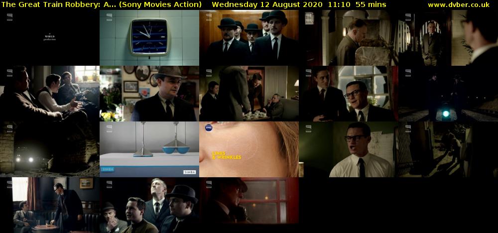 The Great Train Robbery: A... (Sony Movies Action) Wednesday 12 August 2020 11:10 - 12:05