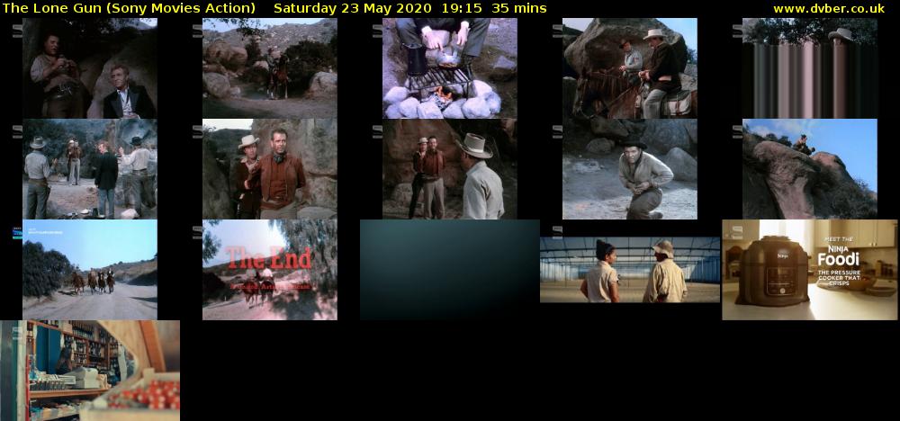 The Lone Gun (Sony Movies Action) Saturday 23 May 2020 19:15 - 19:50