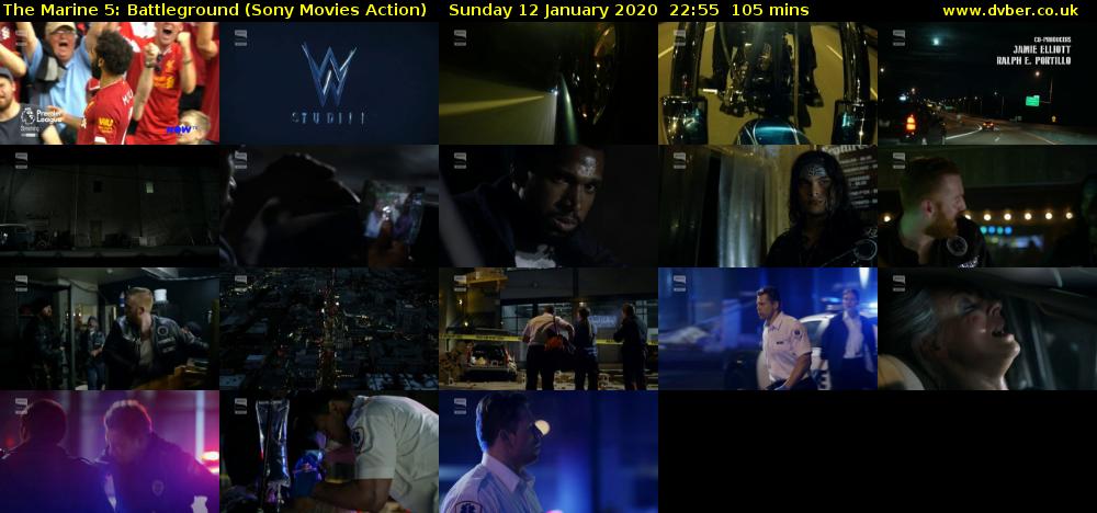 The Marine 5: Battleground (Sony Movies Action) Sunday 12 January 2020 22:55 - 00:40
