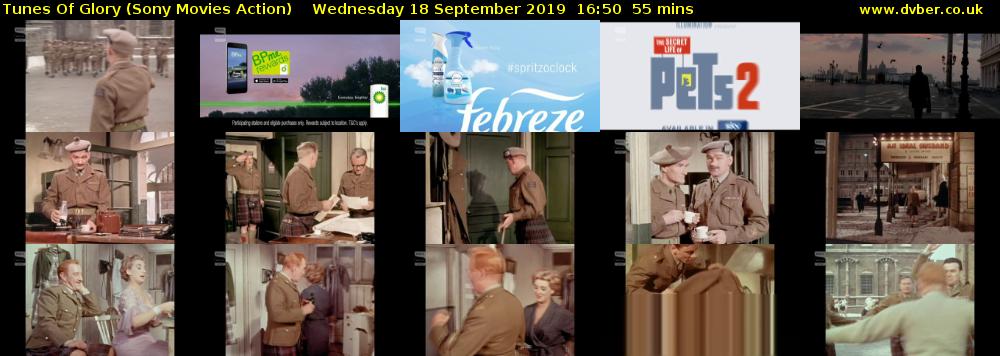 Tunes Of Glory (Sony Movies Action) Wednesday 18 September 2019 16:50 - 17:45