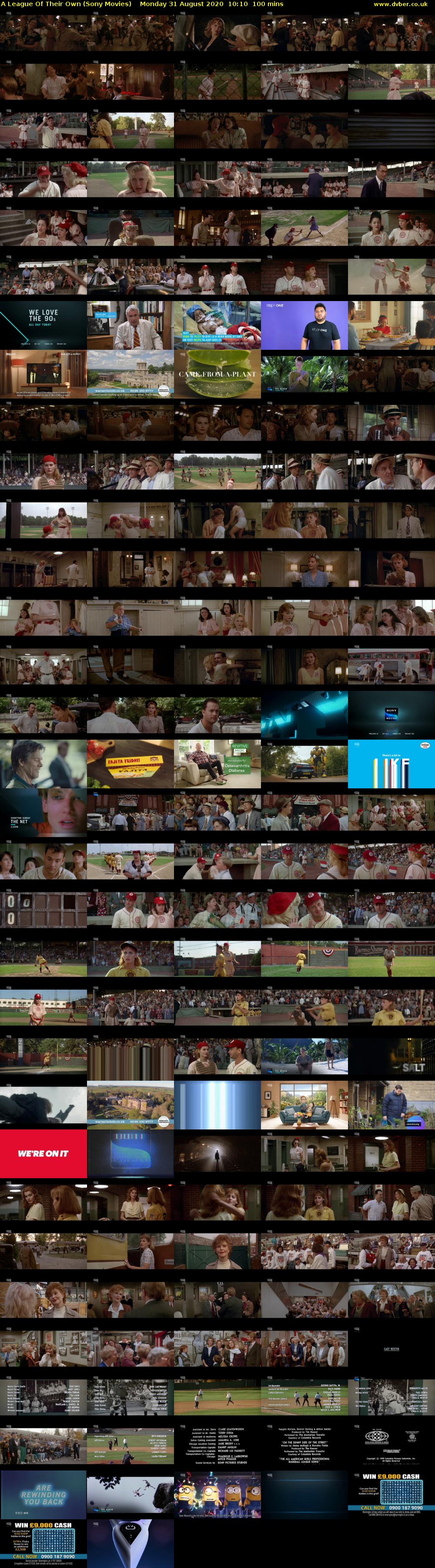 A League Of Their Own (Sony Movies) Monday 31 August 2020 10:10 - 11:50