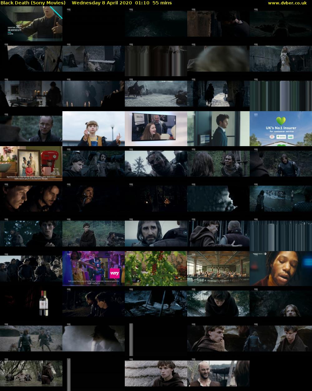 Black Death (Sony Movies) Wednesday 8 April 2020 01:10 - 02:05