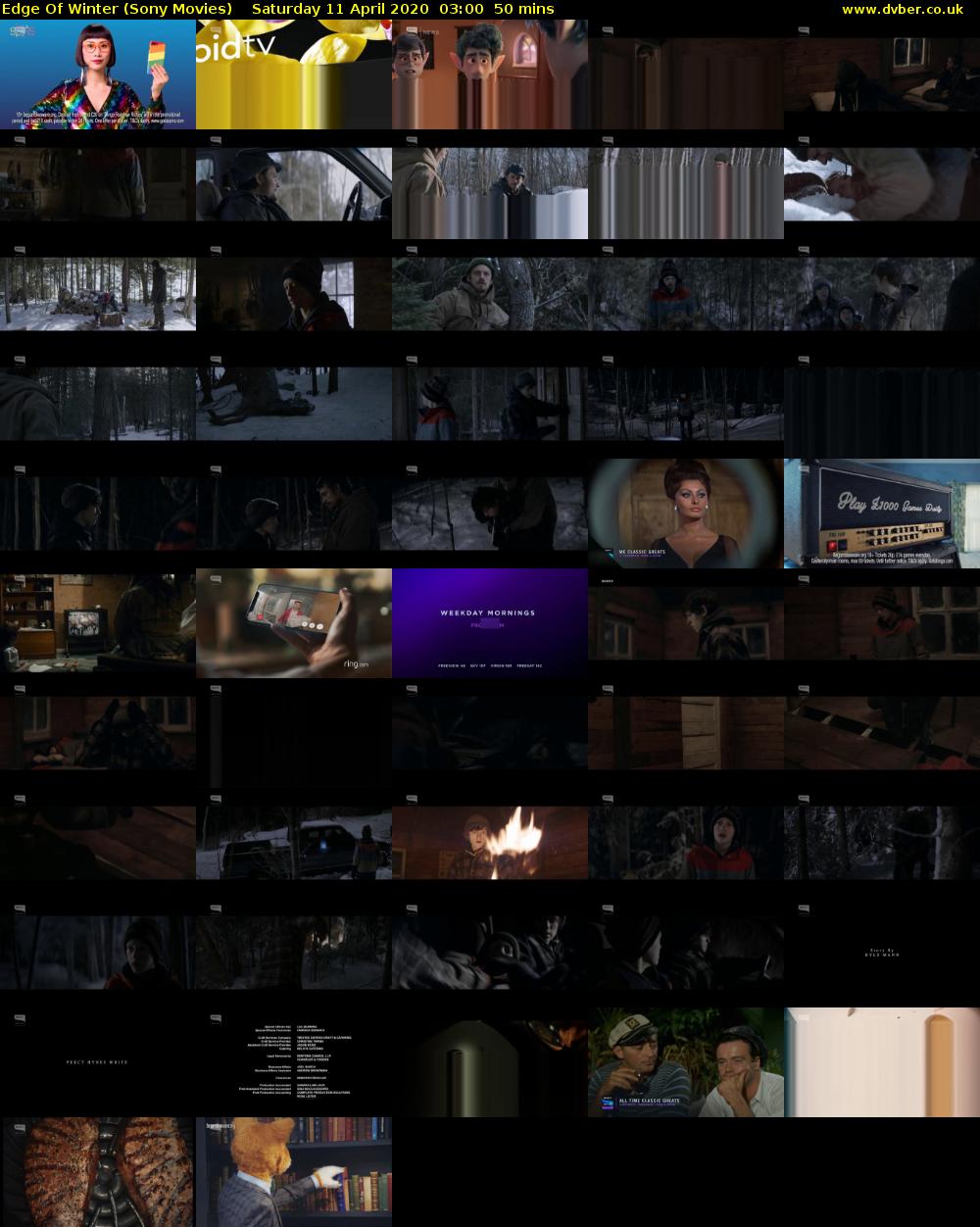 Edge Of Winter (Sony Movies) Saturday 11 April 2020 03:00 - 03:50