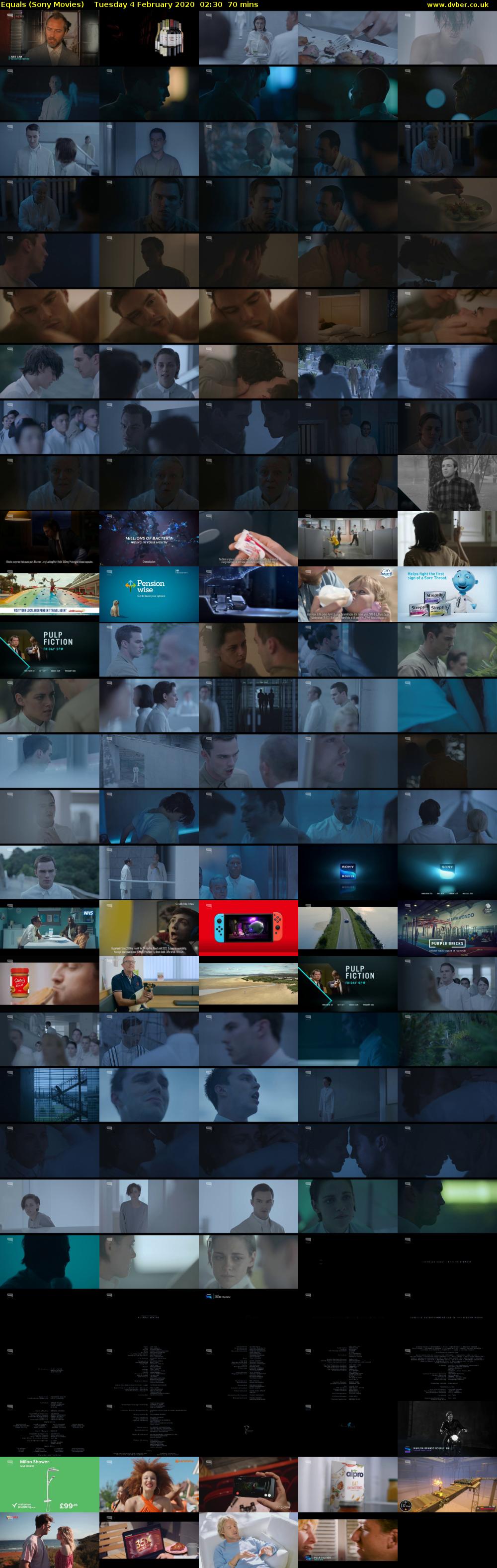 Equals (Sony Movies) Tuesday 4 February 2020 02:30 - 03:40