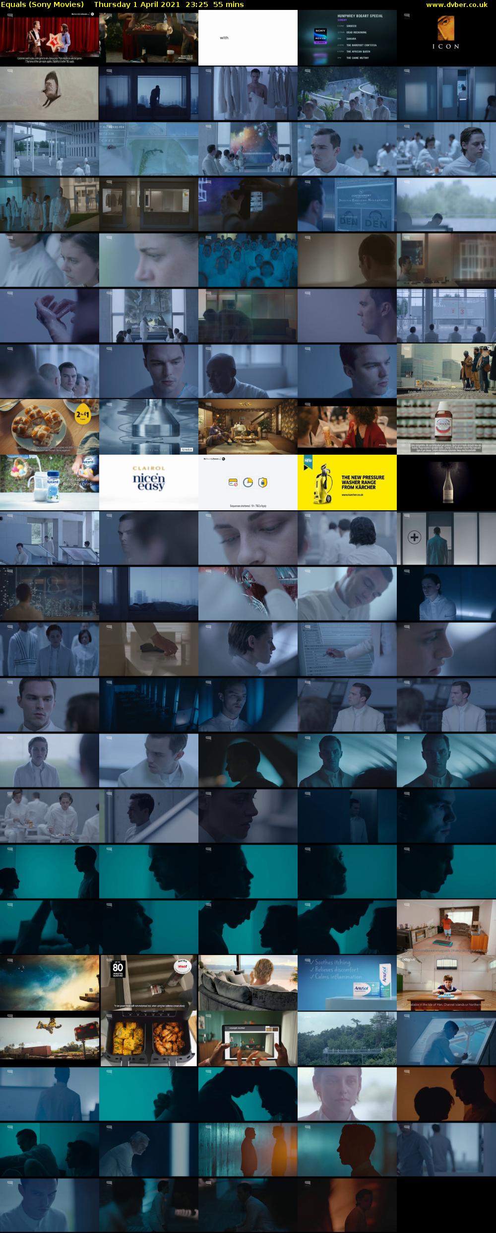 Equals (Sony Movies) Thursday 1 April 2021 23:25 - 00:20