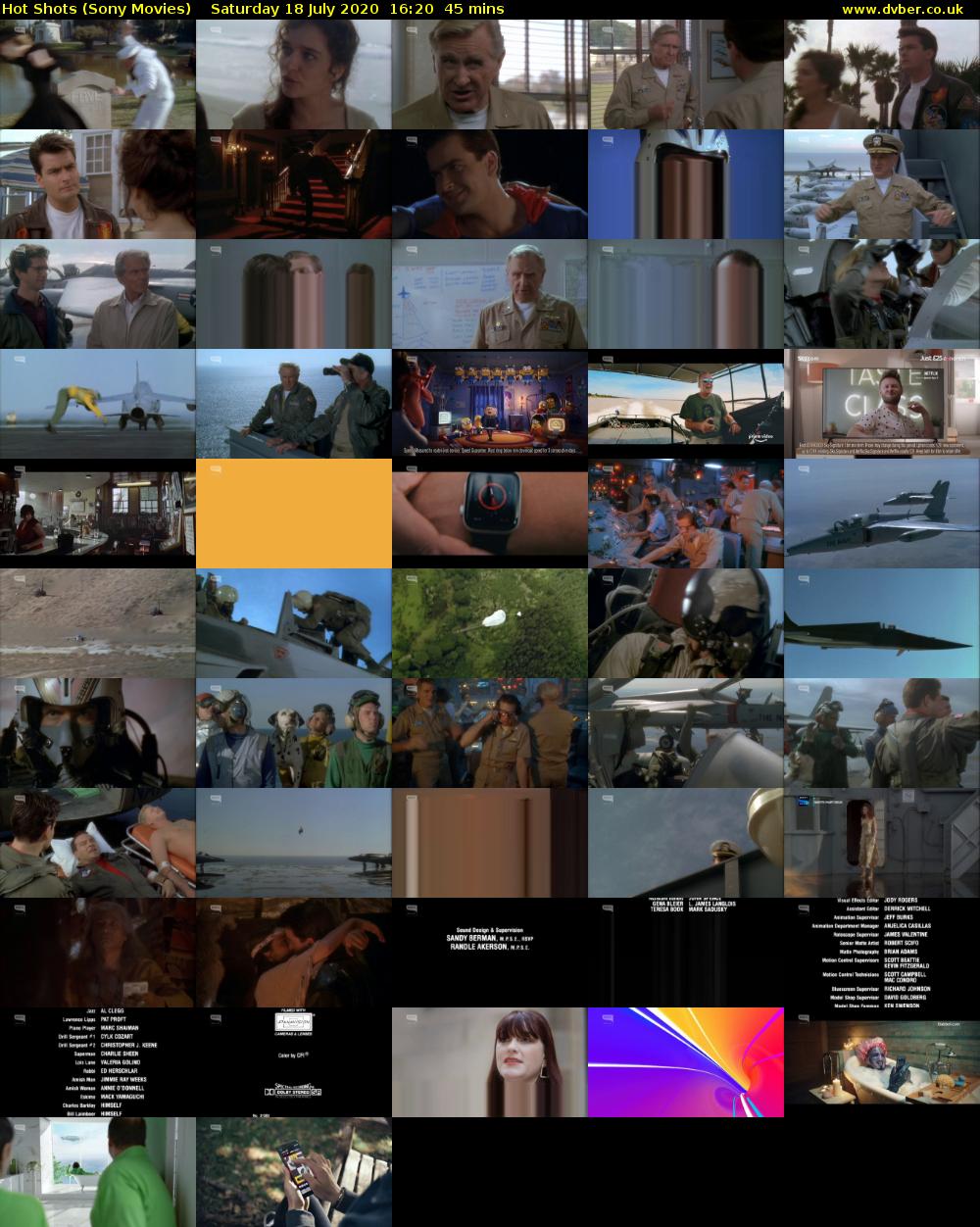 Hot Shots (Sony Movies) Saturday 18 July 2020 16:20 - 17:05
