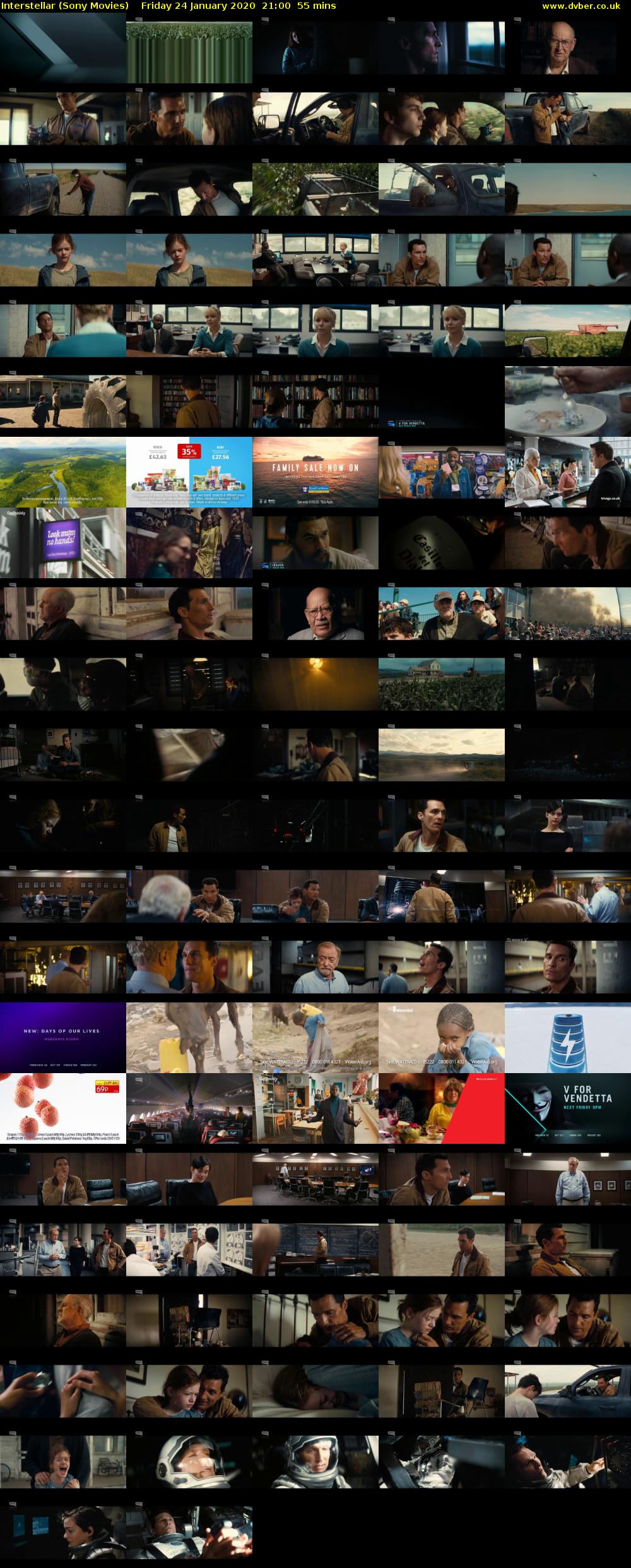 Interstellar (Sony Movies) Friday 24 January 2020 21:00 - 21:55