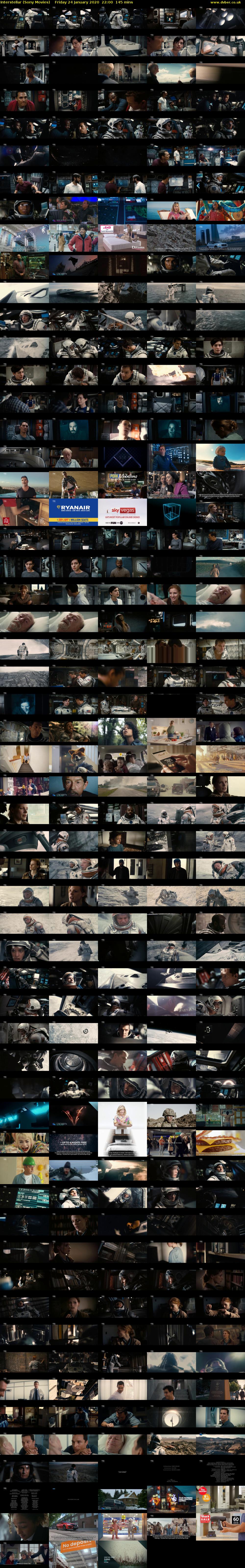 Interstellar (Sony Movies) Friday 24 January 2020 22:00 - 00:25