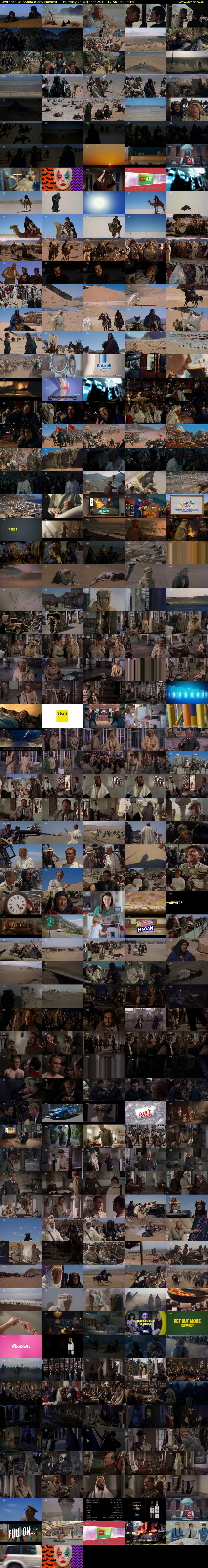 Lawrence Of Arabia (Sony Movies) Thursday 24 October 2019 17:50 - 21:00