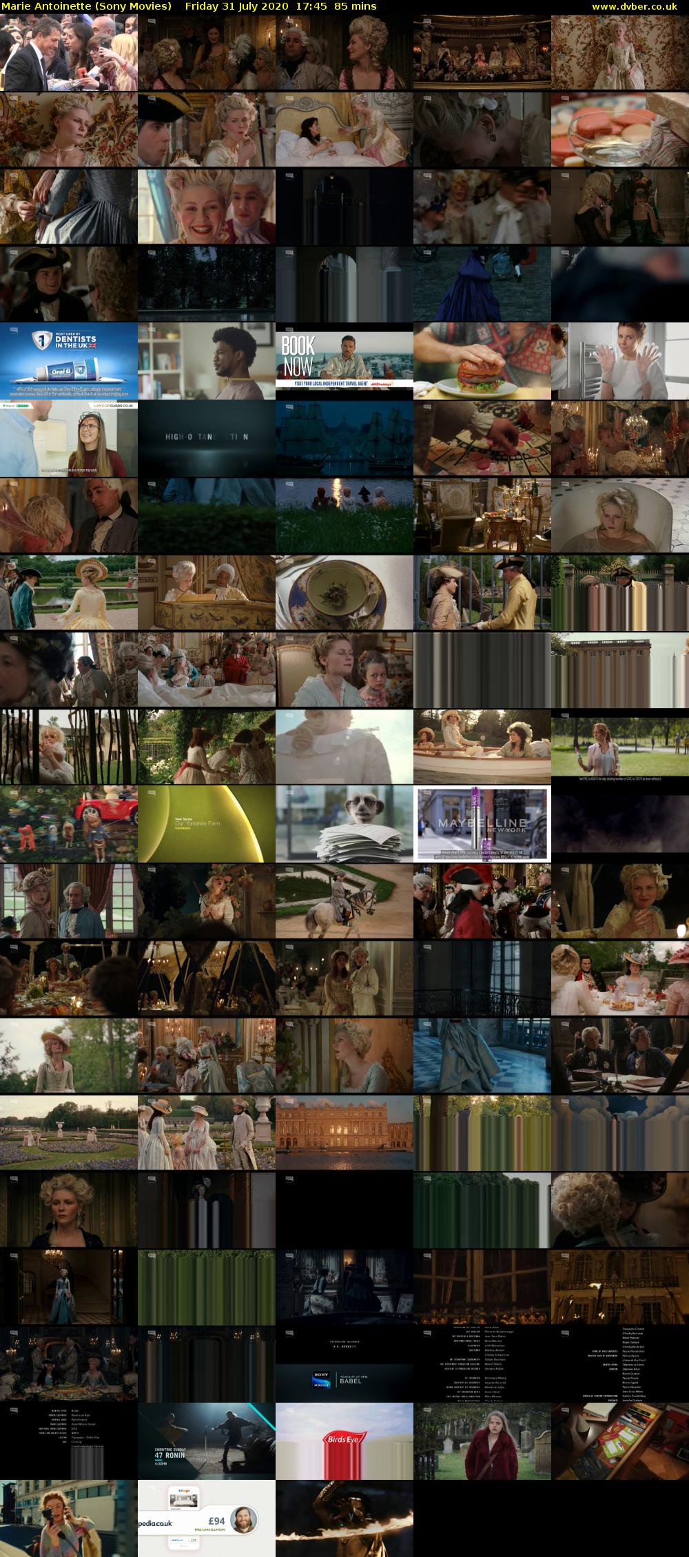 Marie Antoinette (Sony Movies) Friday 31 July 2020 17:45 - 19:10