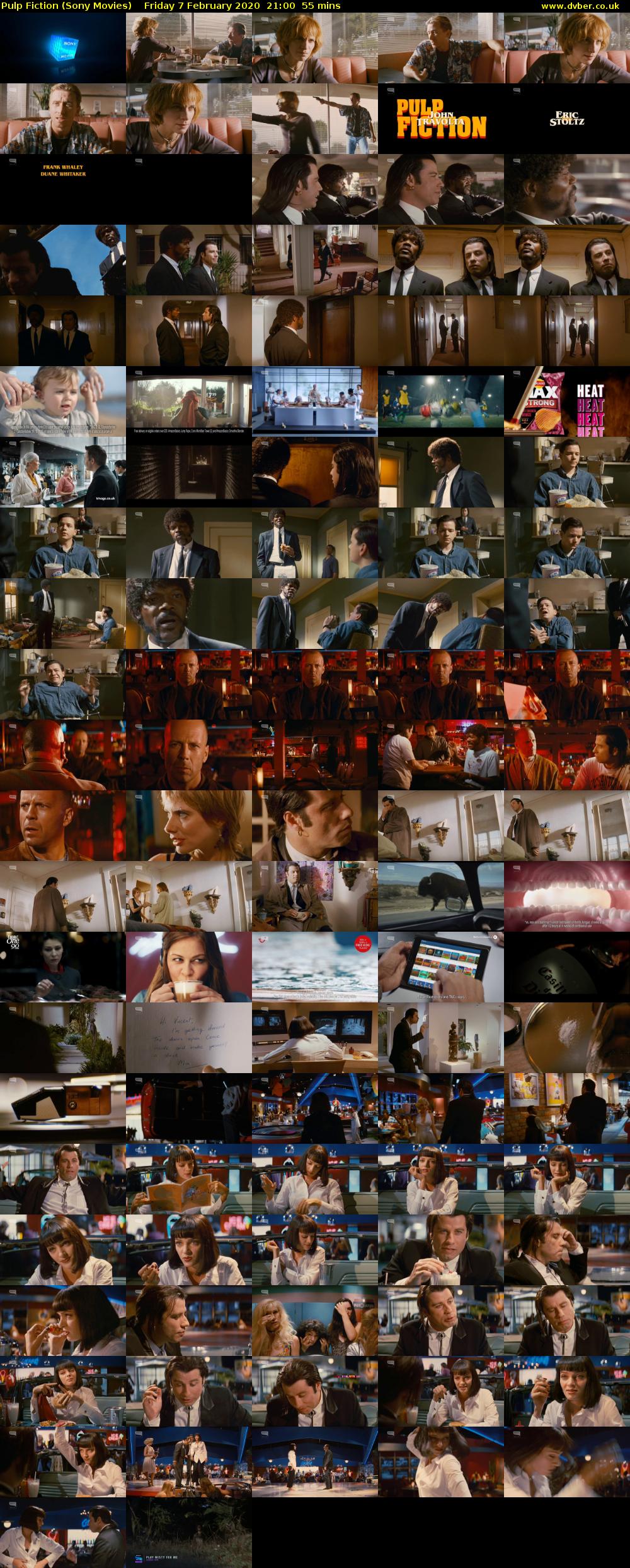 Pulp Fiction (Sony Movies) Friday 7 February 2020 21:00 - 21:55