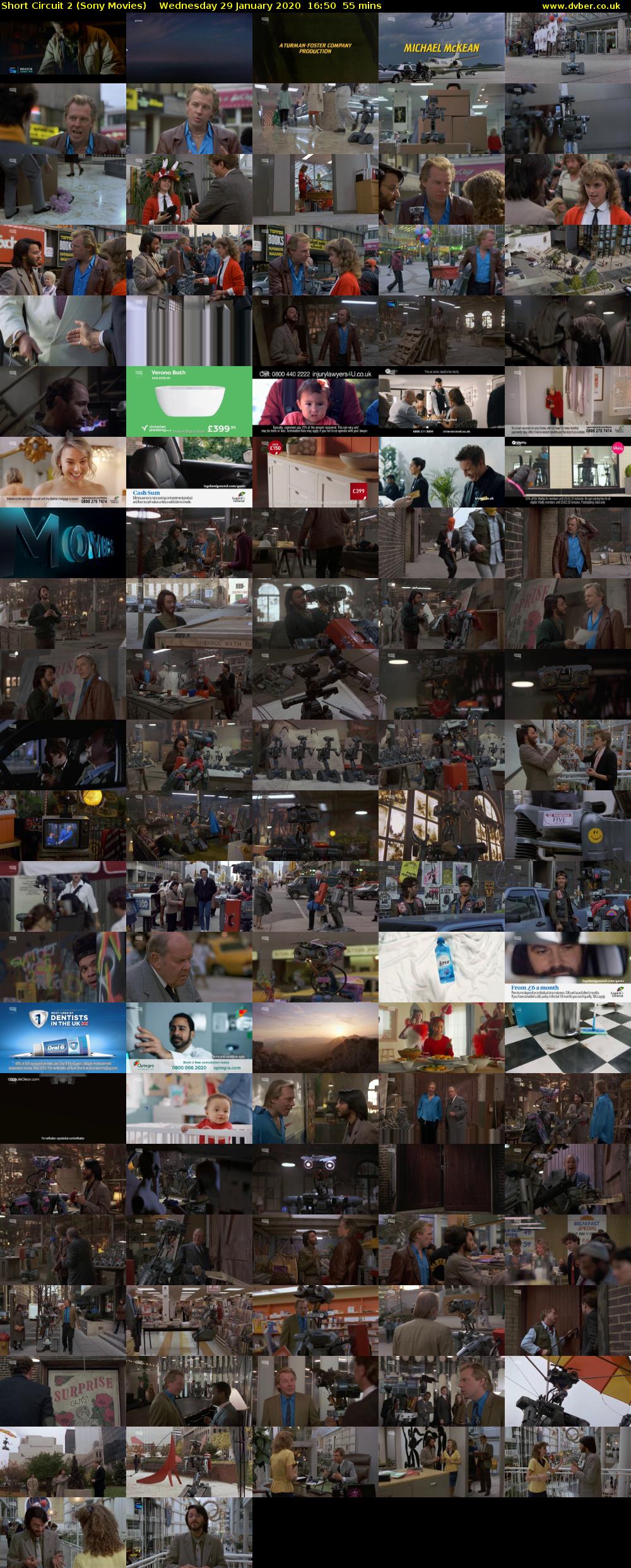 Short Circuit 2 (Sony Movies) Wednesday 29 January 2020 16:50 - 17:45