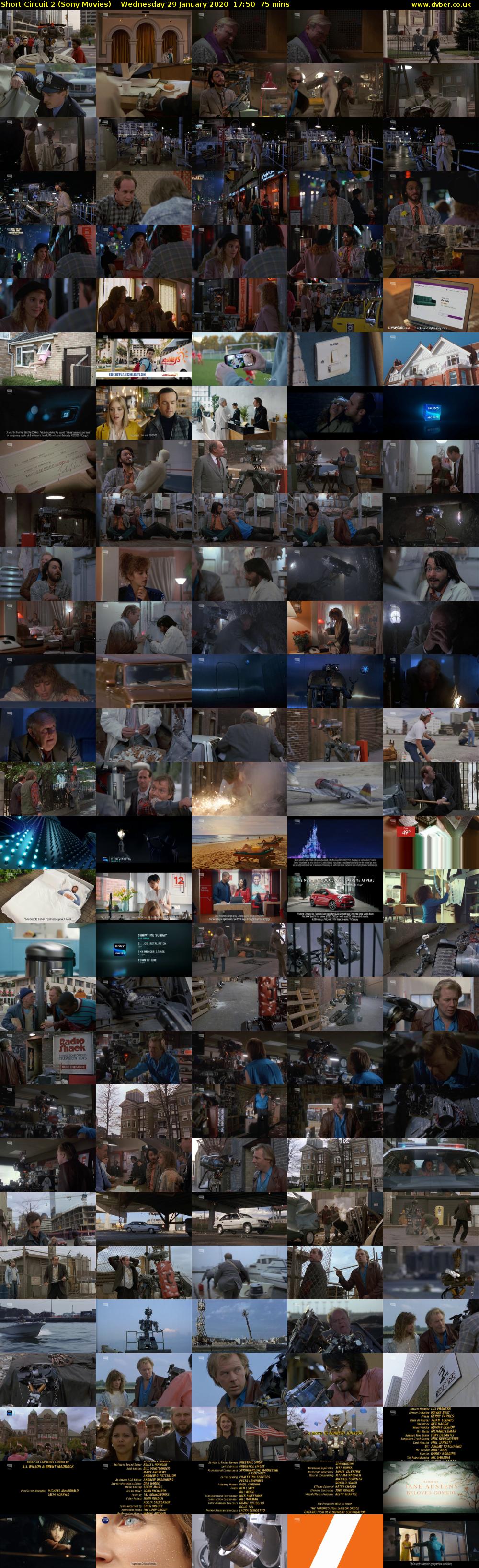 Short Circuit 2 (Sony Movies) Wednesday 29 January 2020 17:50 - 19:05
